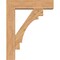 Ekena Millwork Merced Block Smooth Bracket w/ Offset Brace, Western Red Cedar, 7 1/2"W x 30"D x 38"H BKT0806X30X38MRC05SWR - alternate 2